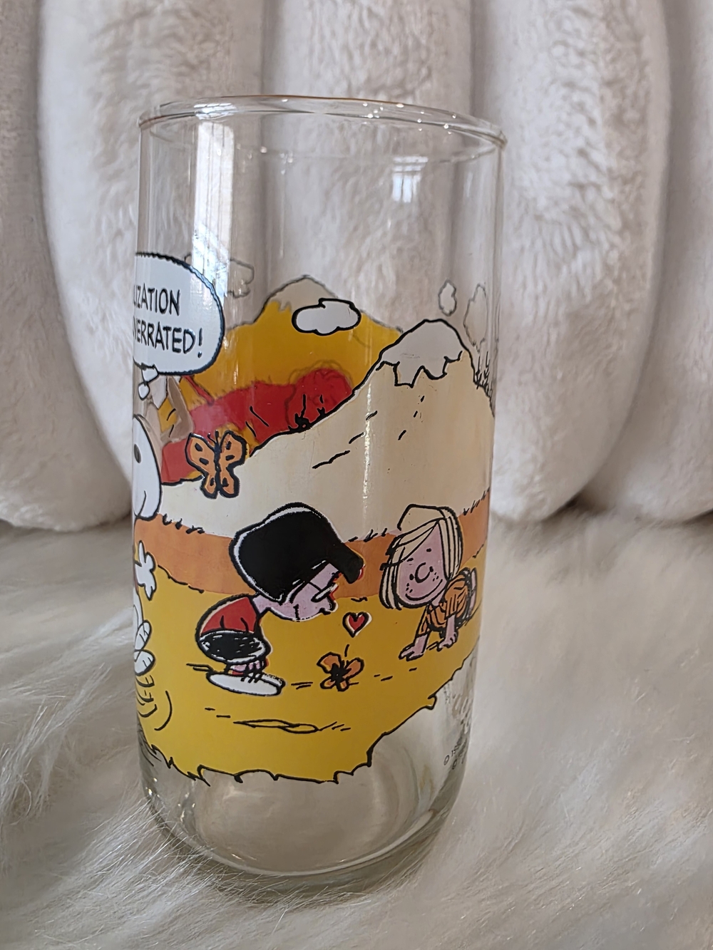 Snoopy Peanuts Tall Glass - McDonalds Vintage - Picture 2 of 11